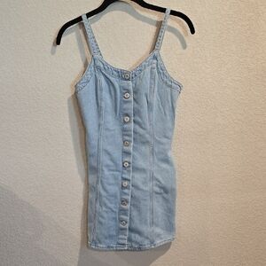 American Eagle Outfitters Light Blue Denim Dress
